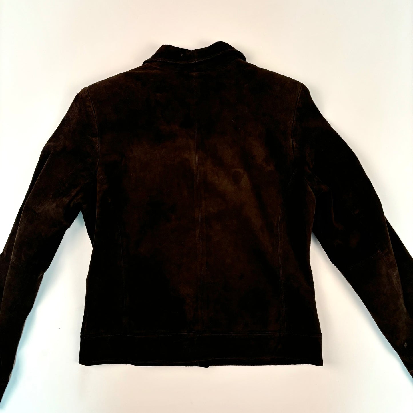 Vintage Brown Suede Leather Jacket - S