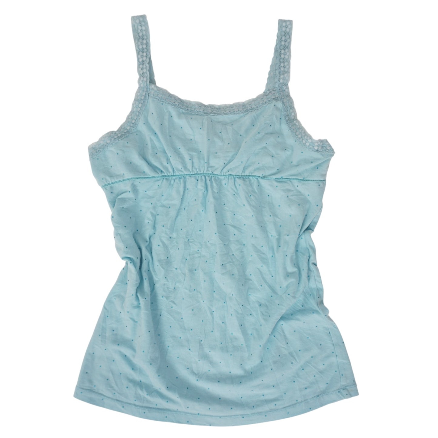 Vintage Blue Polka Dot Tank - S/M
