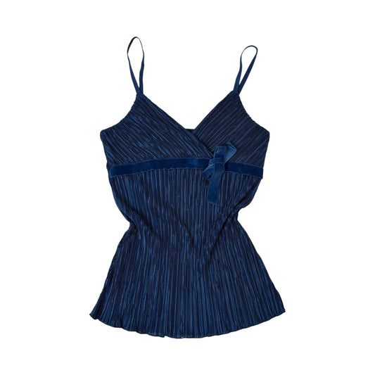 2000s Blue Bow Top - M