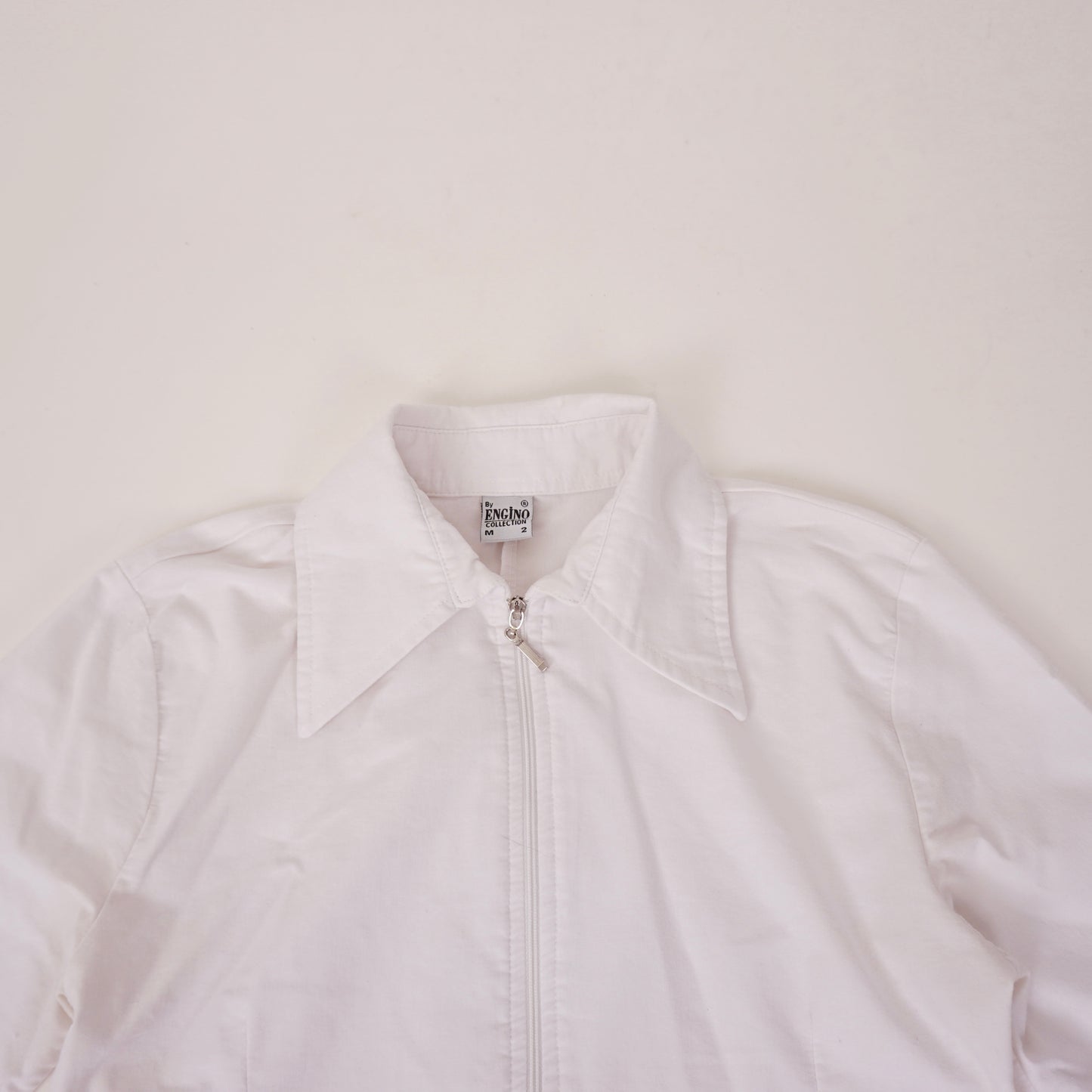90s Zip Up Blouse - S