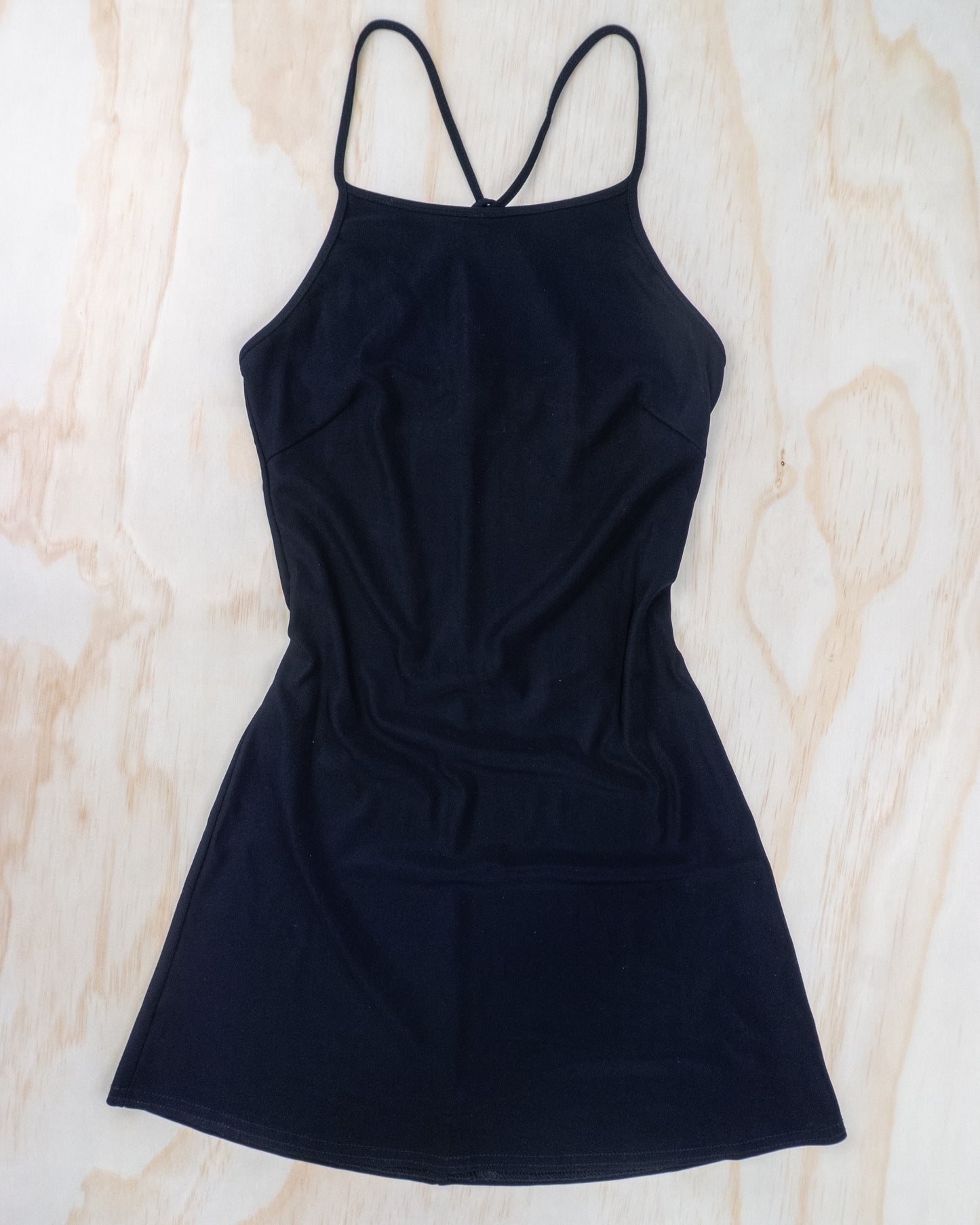 Vintage Strappy Mini Dress - S
