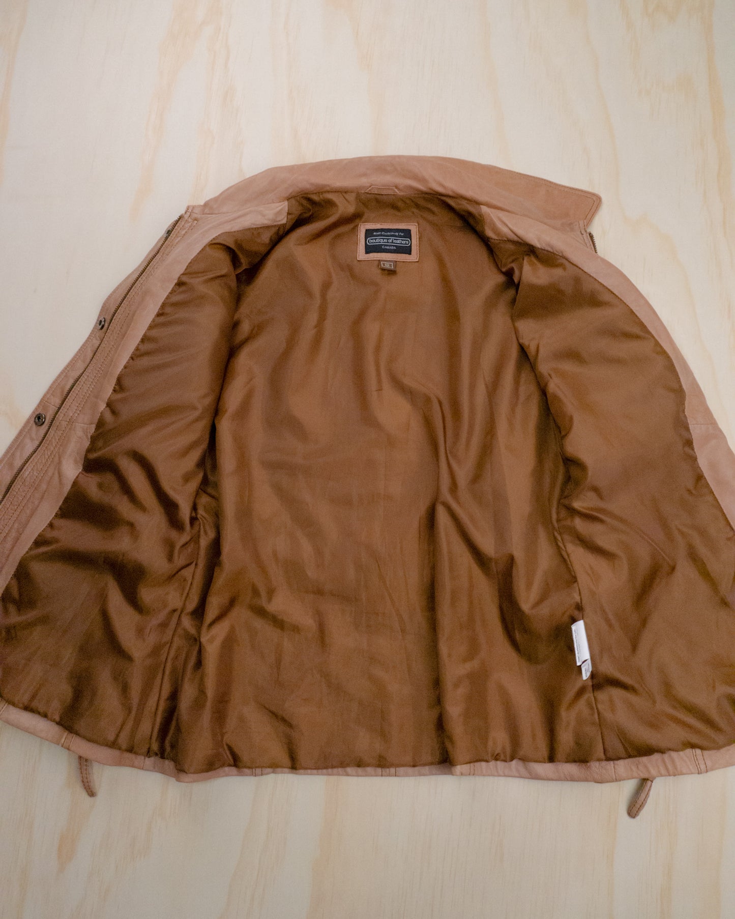 90s Belted Leather Jacket - S/M