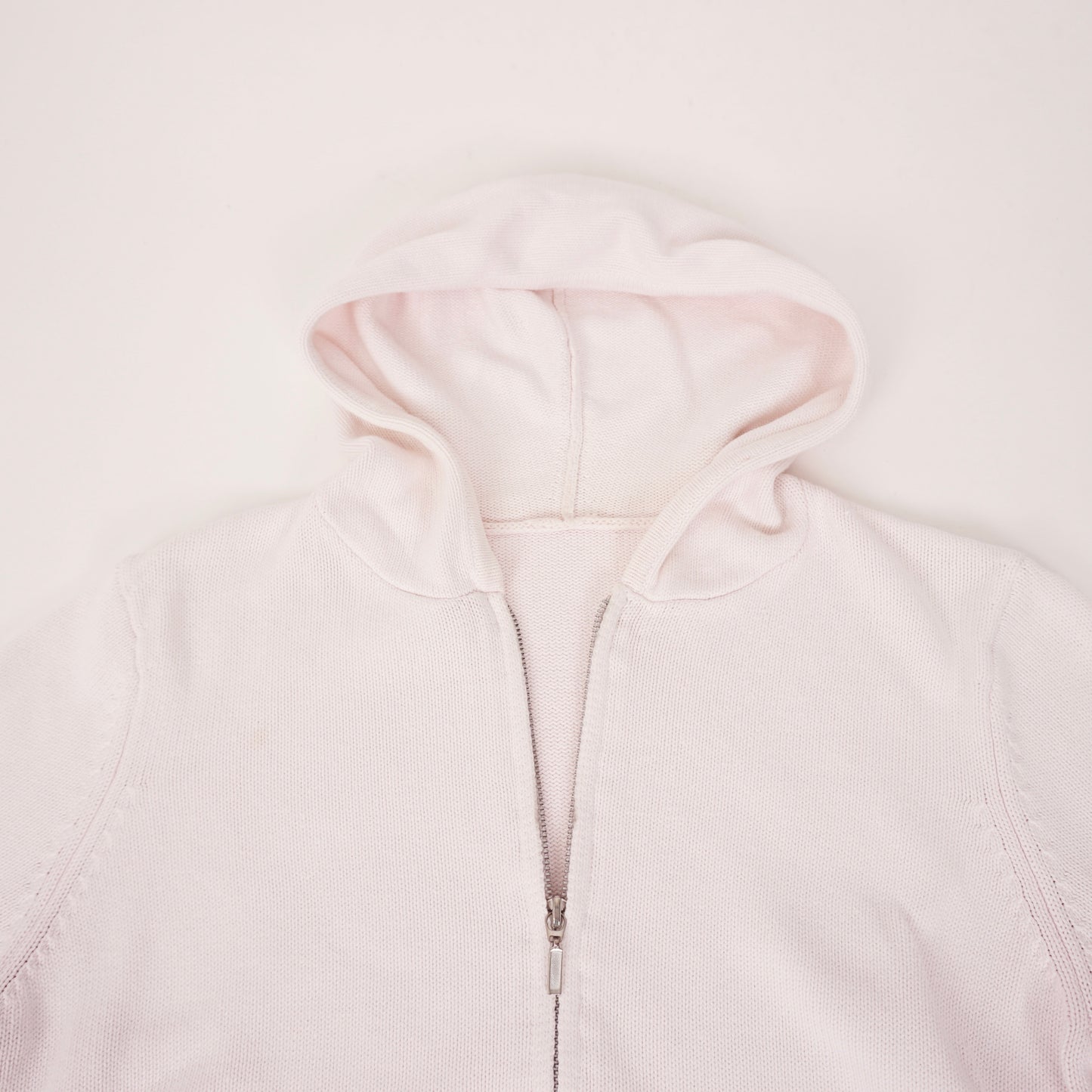 Vintage Baby Pink Knit Zip - S/M
