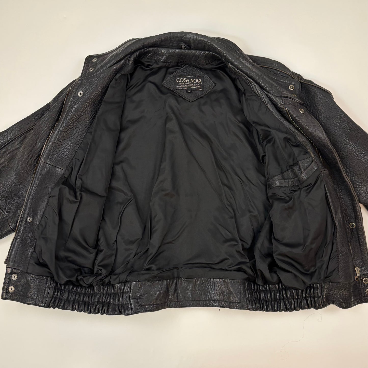 Vintage Pebble Leather Jacket - S/L