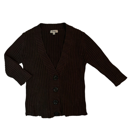 Vintage Brown Knit Cardigan - S