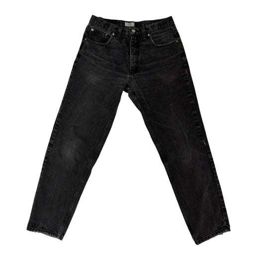 Vintage Baggy Black Jeans - 34