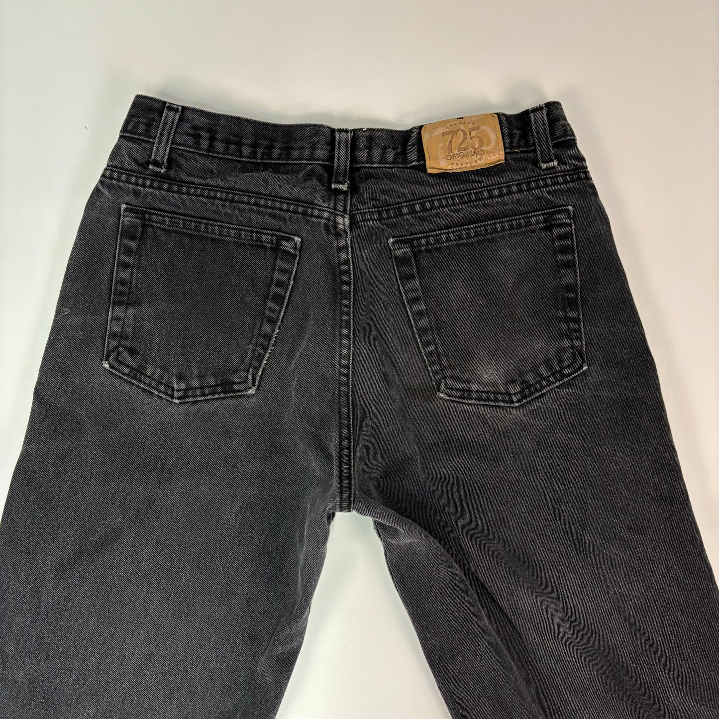 Vintage Baggy Black Jeans - 34