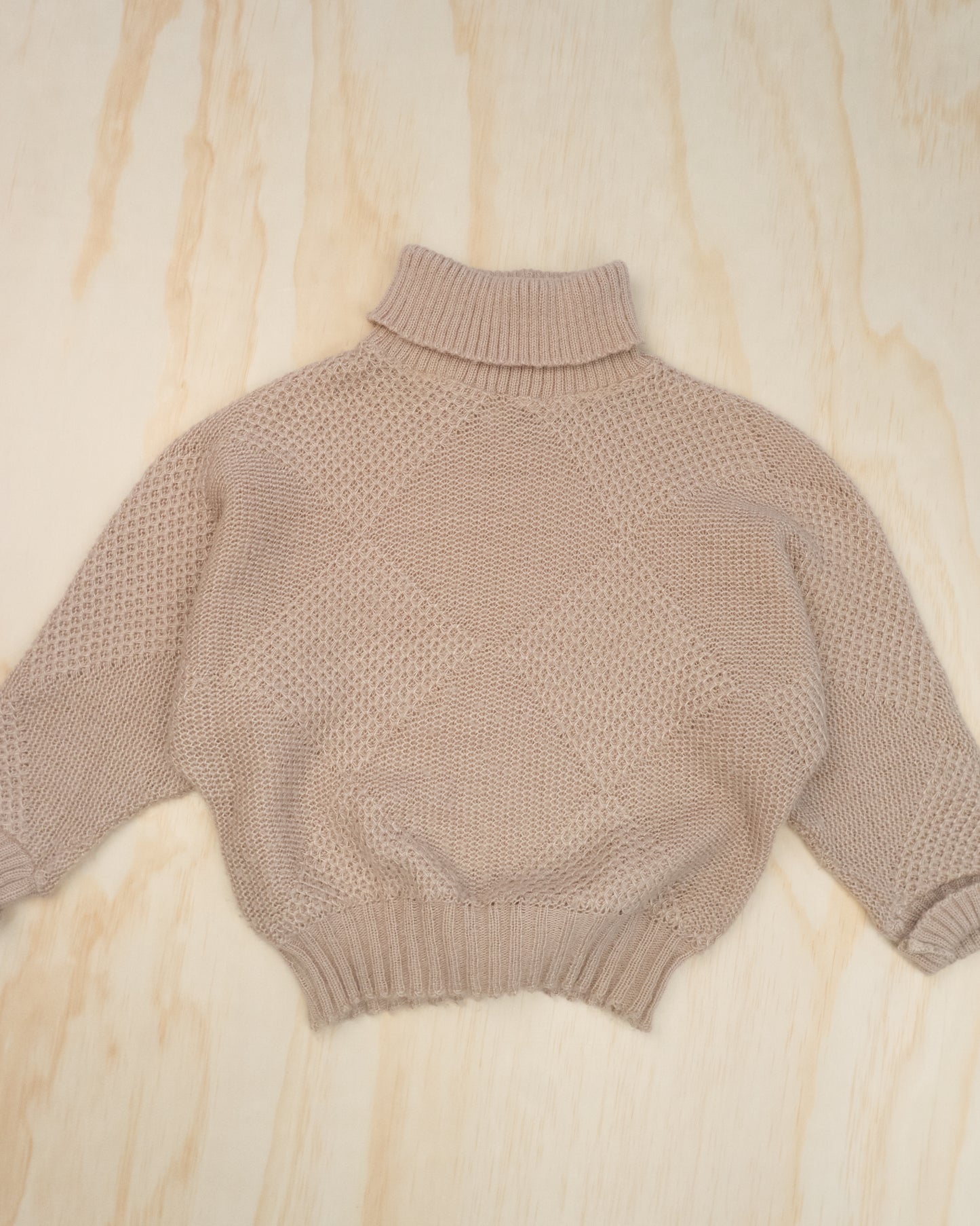 Vintage Quarter Sleeve Turtleneck - S