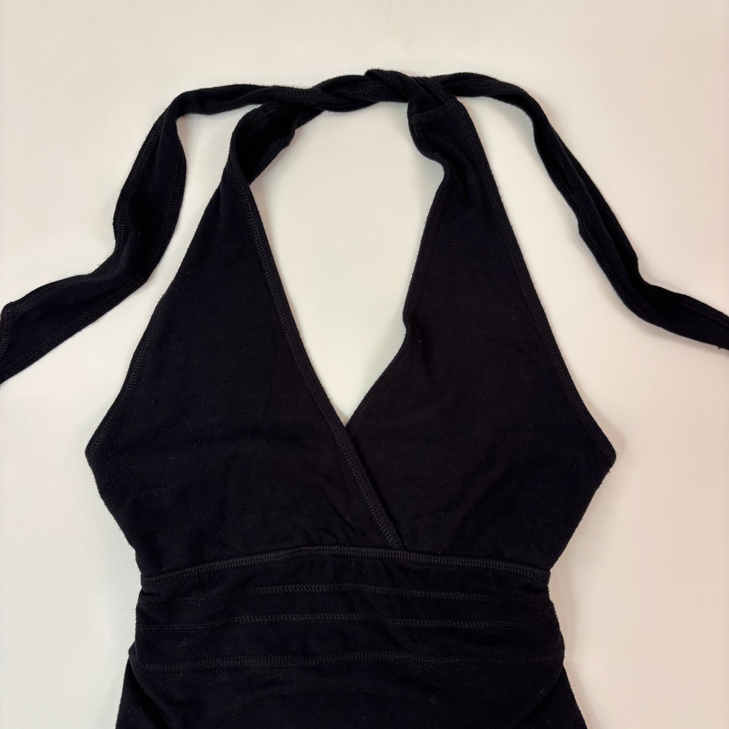 Vintage Black Halter Top - S
