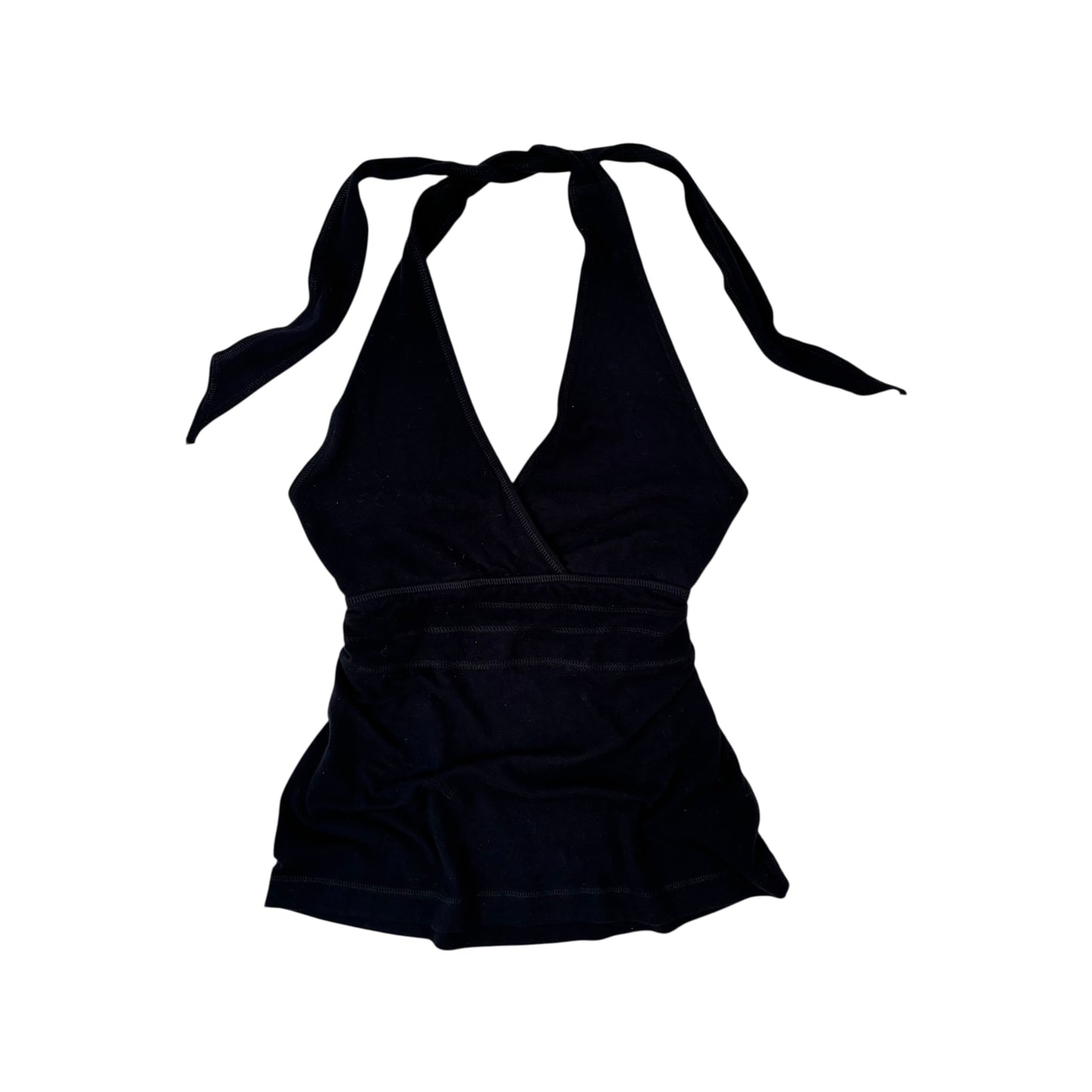 Vintage Black Halter Top - S
