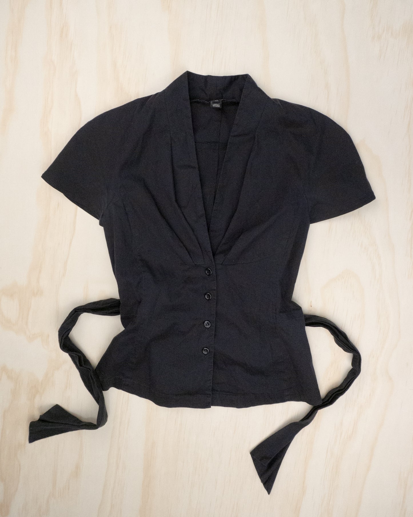 2000s Back Tie Blouse - S