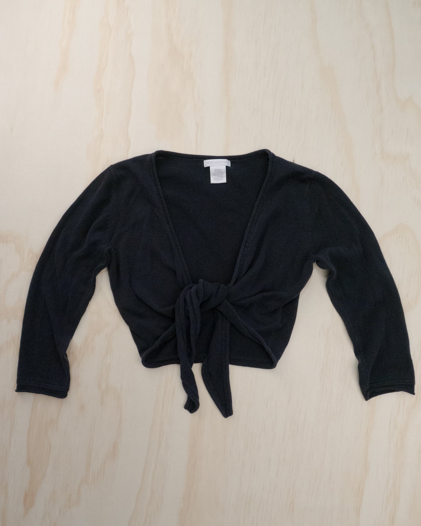 Silk & Cotton Wrap Top - S