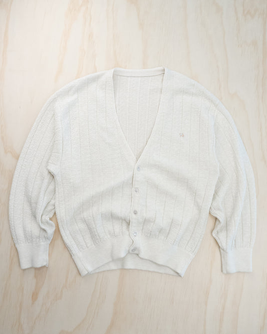 Vintage Cream Textured Cardigan - S-L