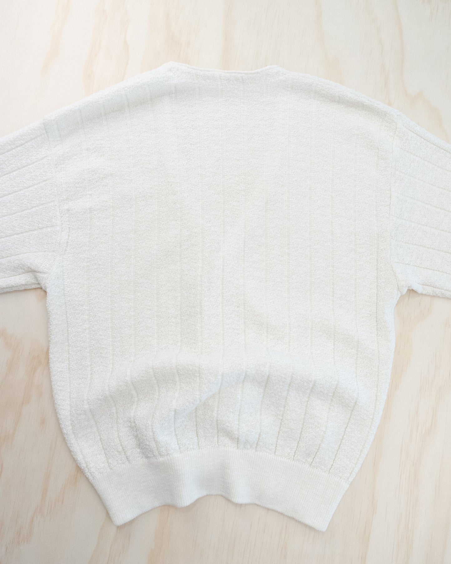 Vintage Cream Textured Cardigan - S-L