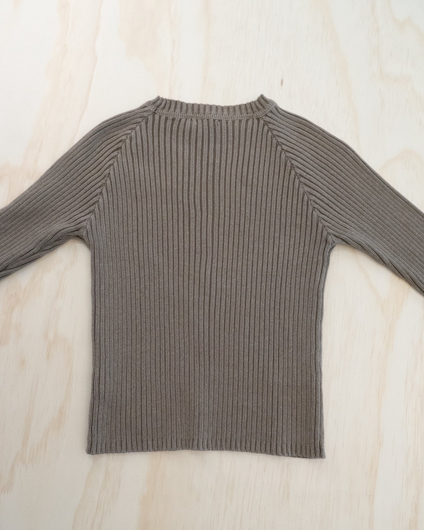 90s Cotton Thick Knit Long Sleeve - S