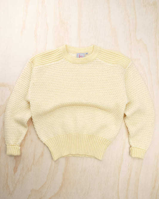 Vintage Yellow Boxy Sweater - S/M
