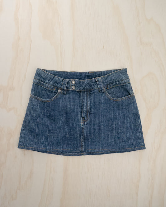2000s Denim Mini Skirt - 26/27