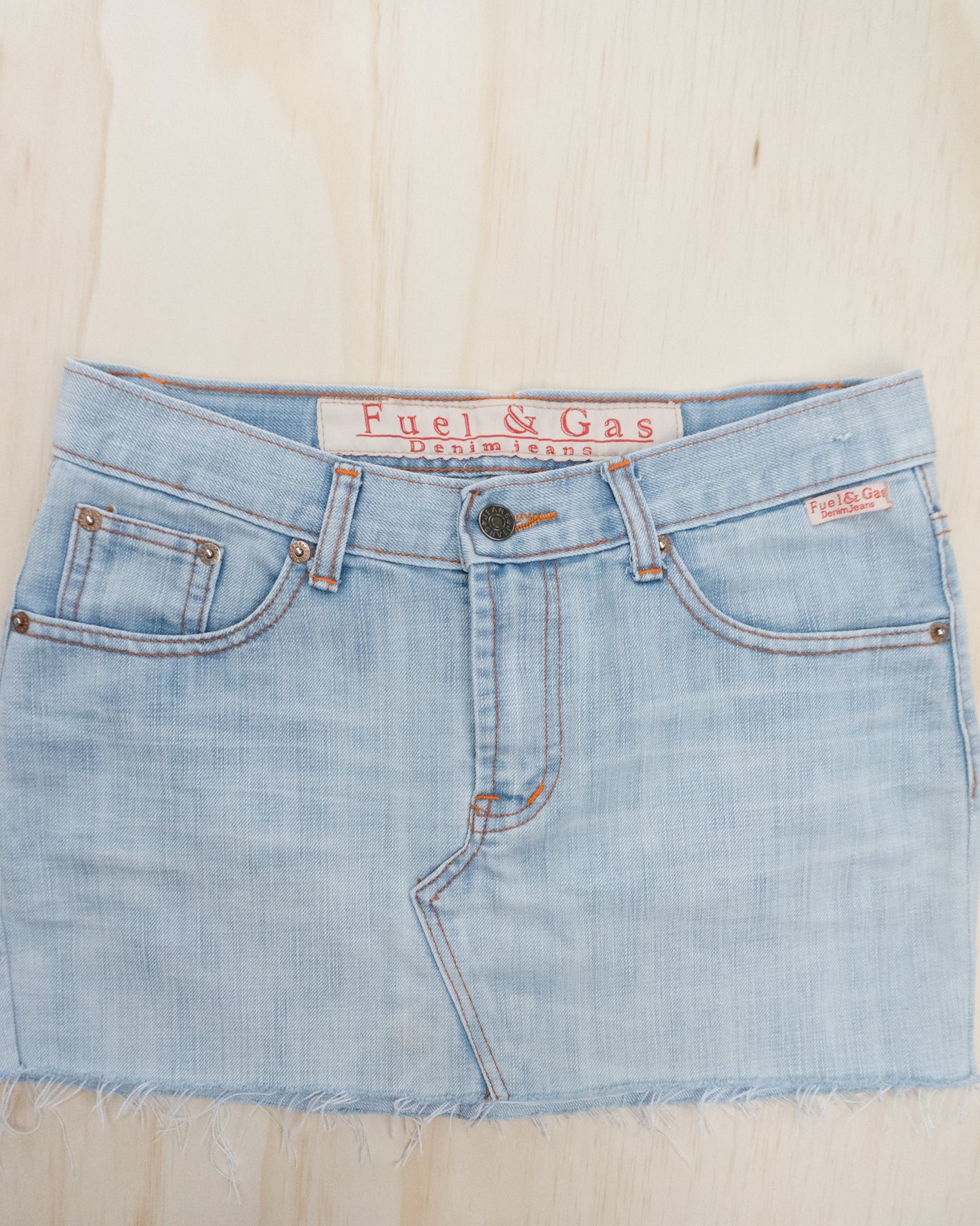 Vintage Fuel & Gas Denim Skirt - 27/28