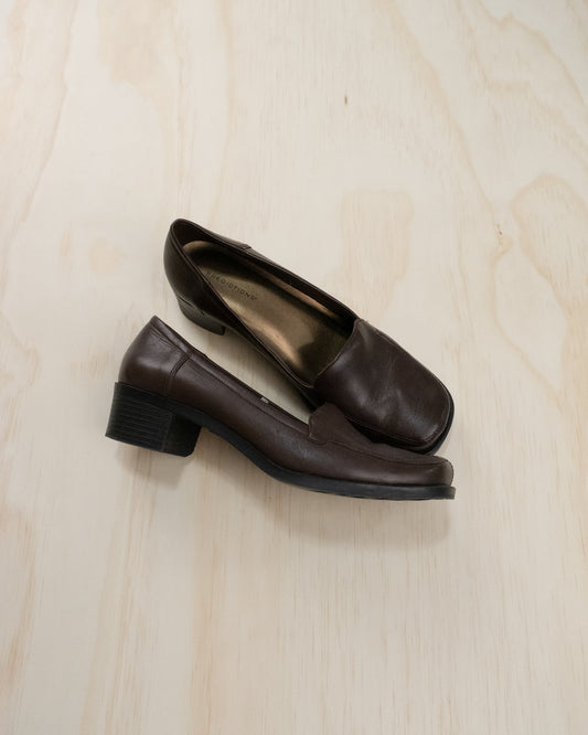 Brown Leather Loafers - 8