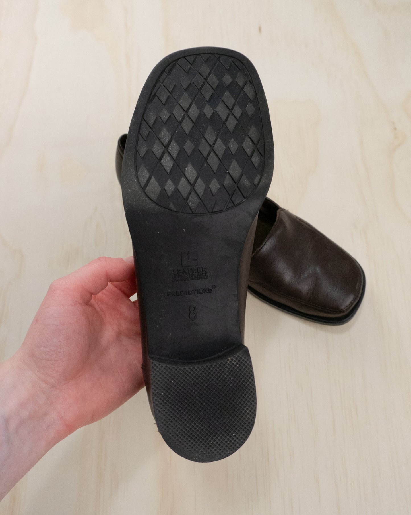 Brown Leather Loafers - 8