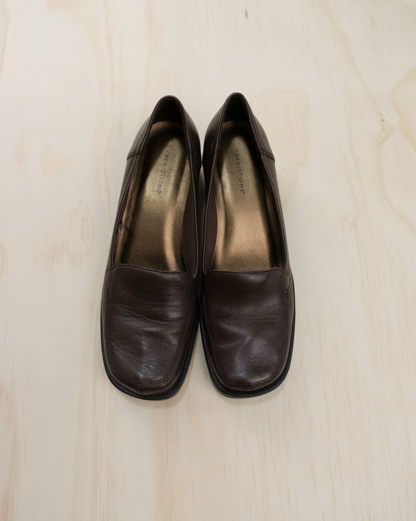 Brown Leather Loafers - 8