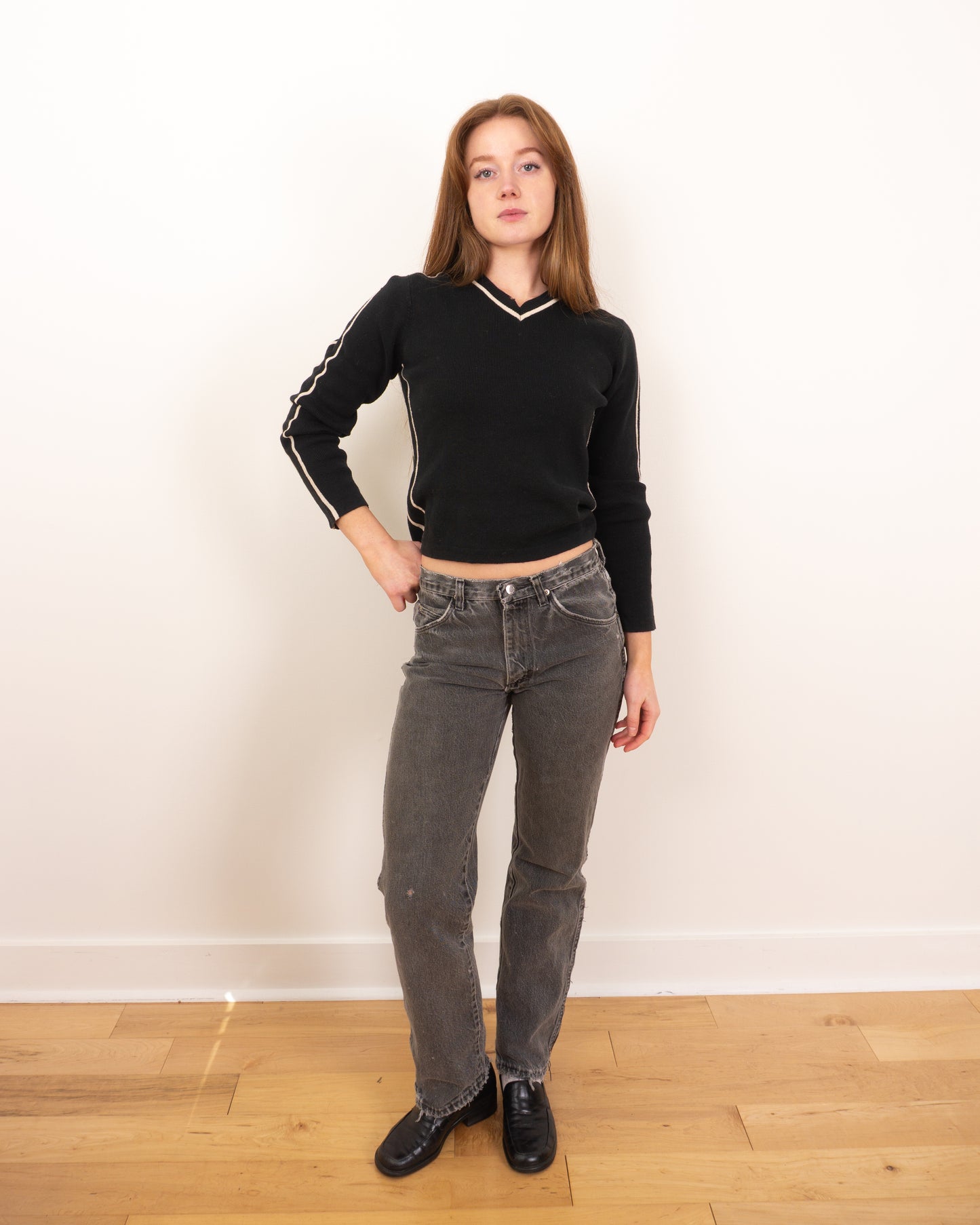 Vintage Grey Wrangler Jeans - 26/27