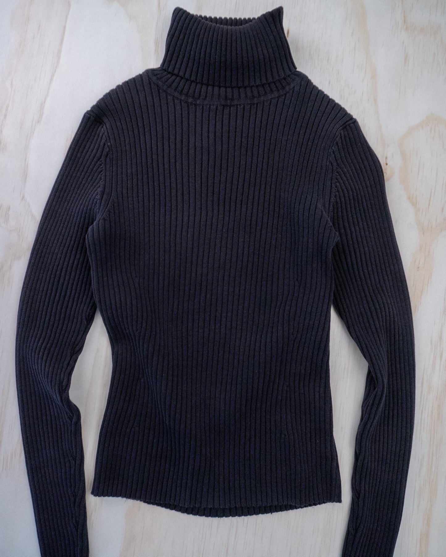 90s Thick Rib Turtleneck - S/M