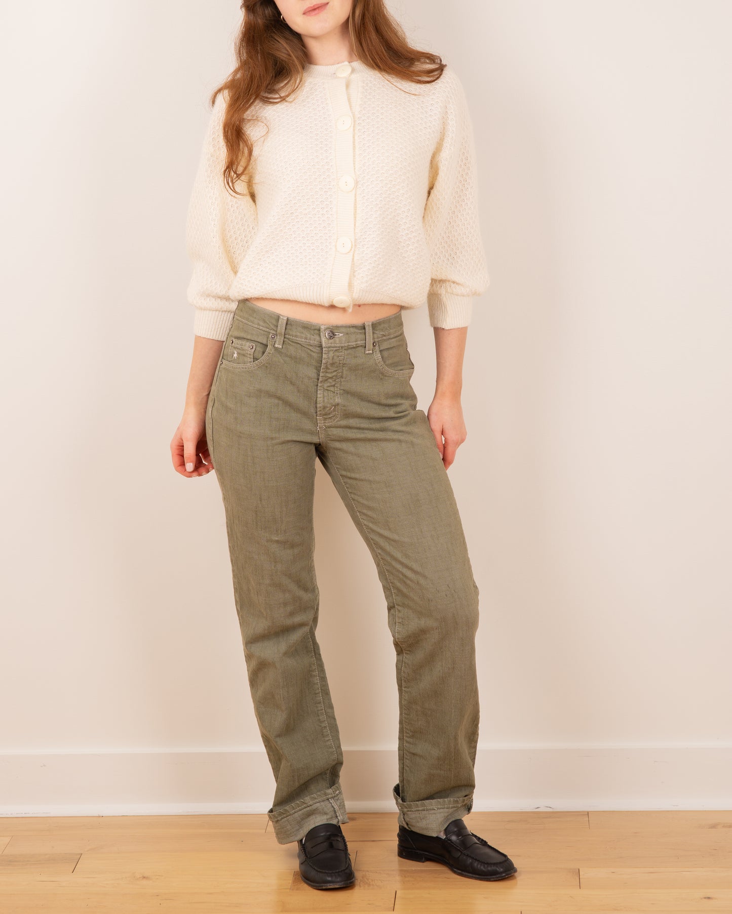 Vintage Cream Cardigan - S