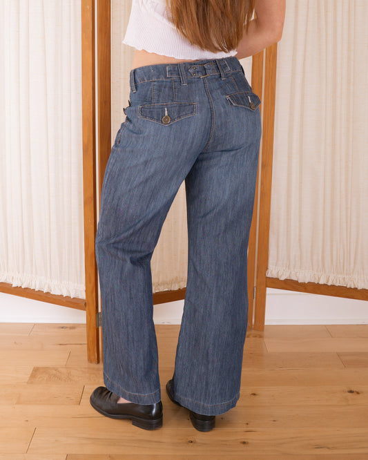 Vintage Wide Leg Jeans - 28