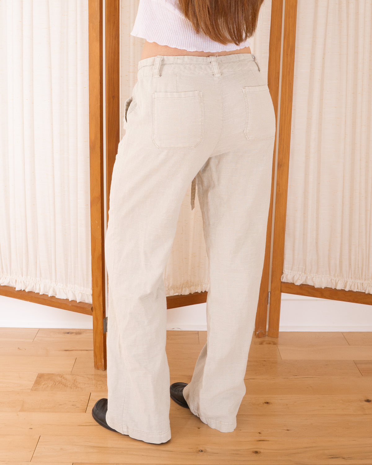 90s Cotton/Linen Pants - 27/28
