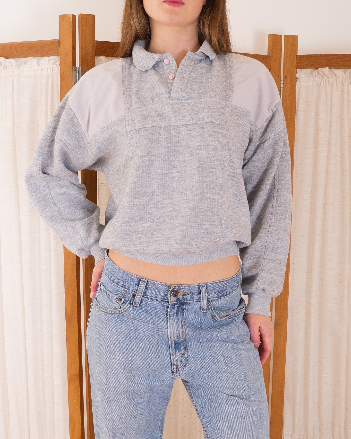 Vintage Footlocker Collared Crew - M