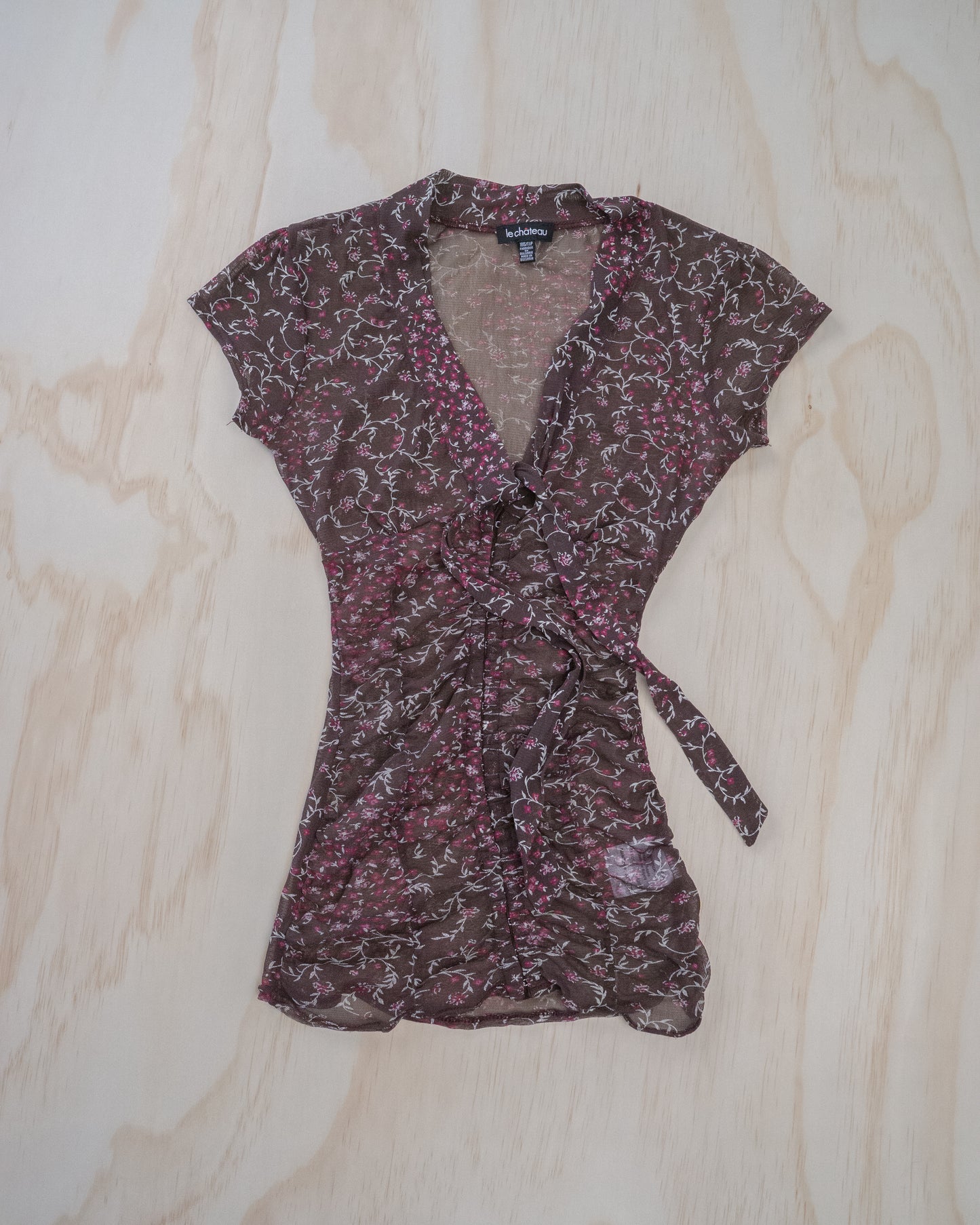 Brown Mesh Top - XXS