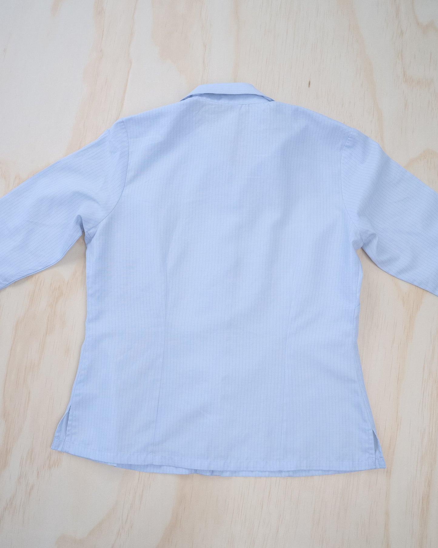 90s Baby Blue Stripe Button Up - S