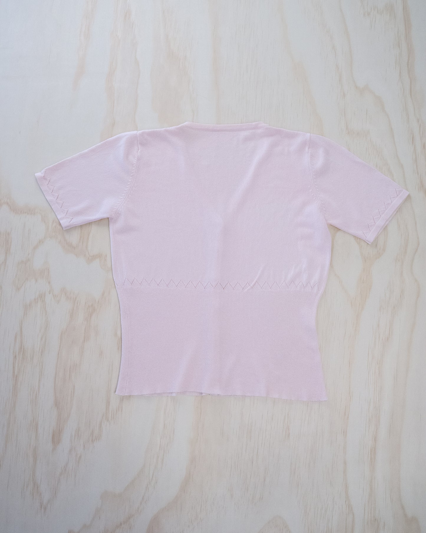 Vintage Baby Pink Cardigan - M