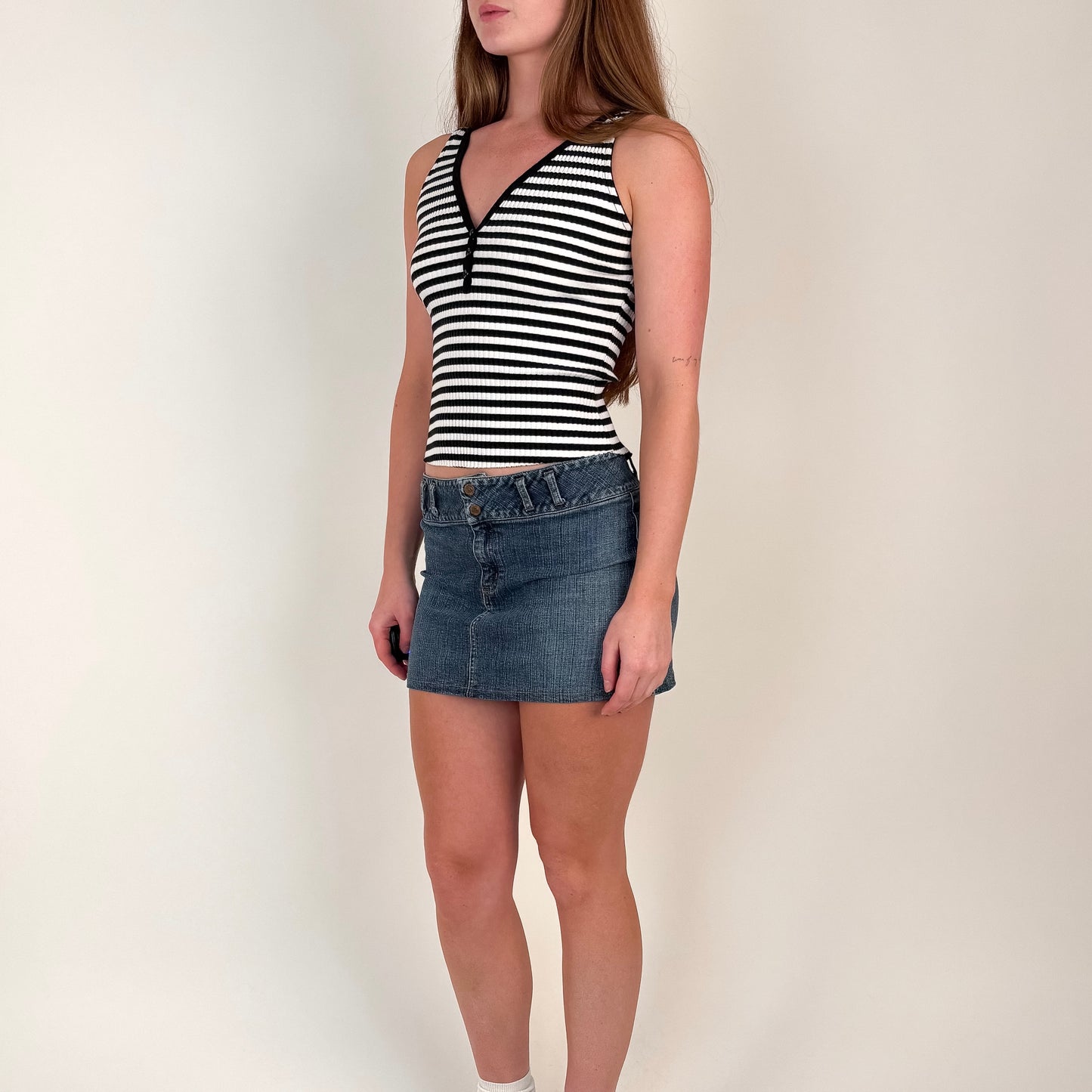 Vintage Stripe Knit Tank - S