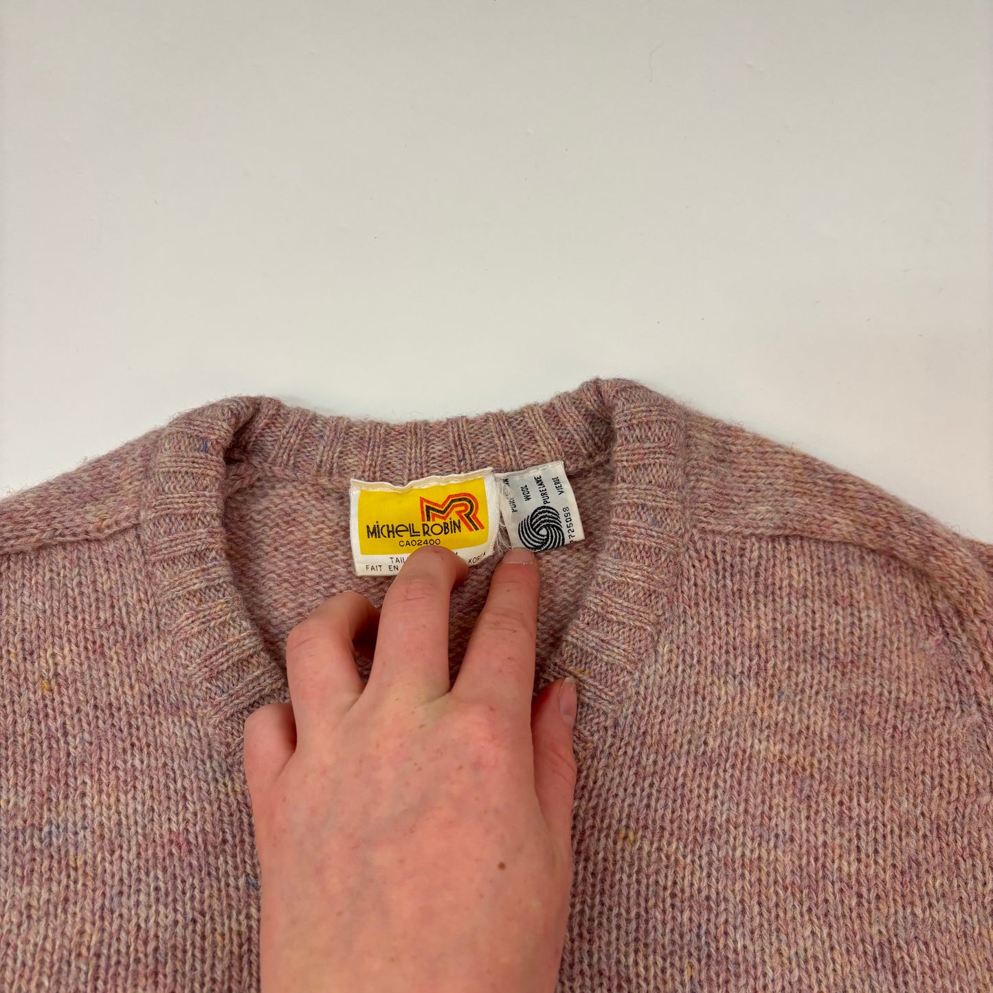 Vintage Multi Colour Wool Sweater - S