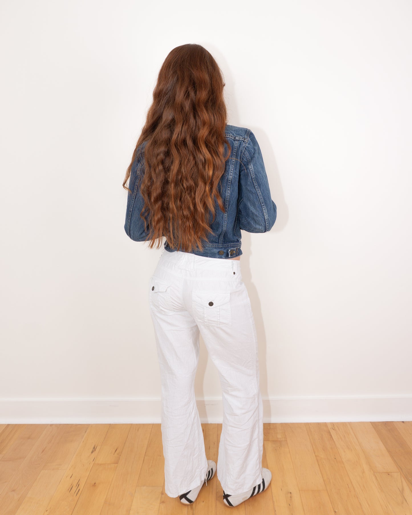 90s White Linen Pants - 25-27