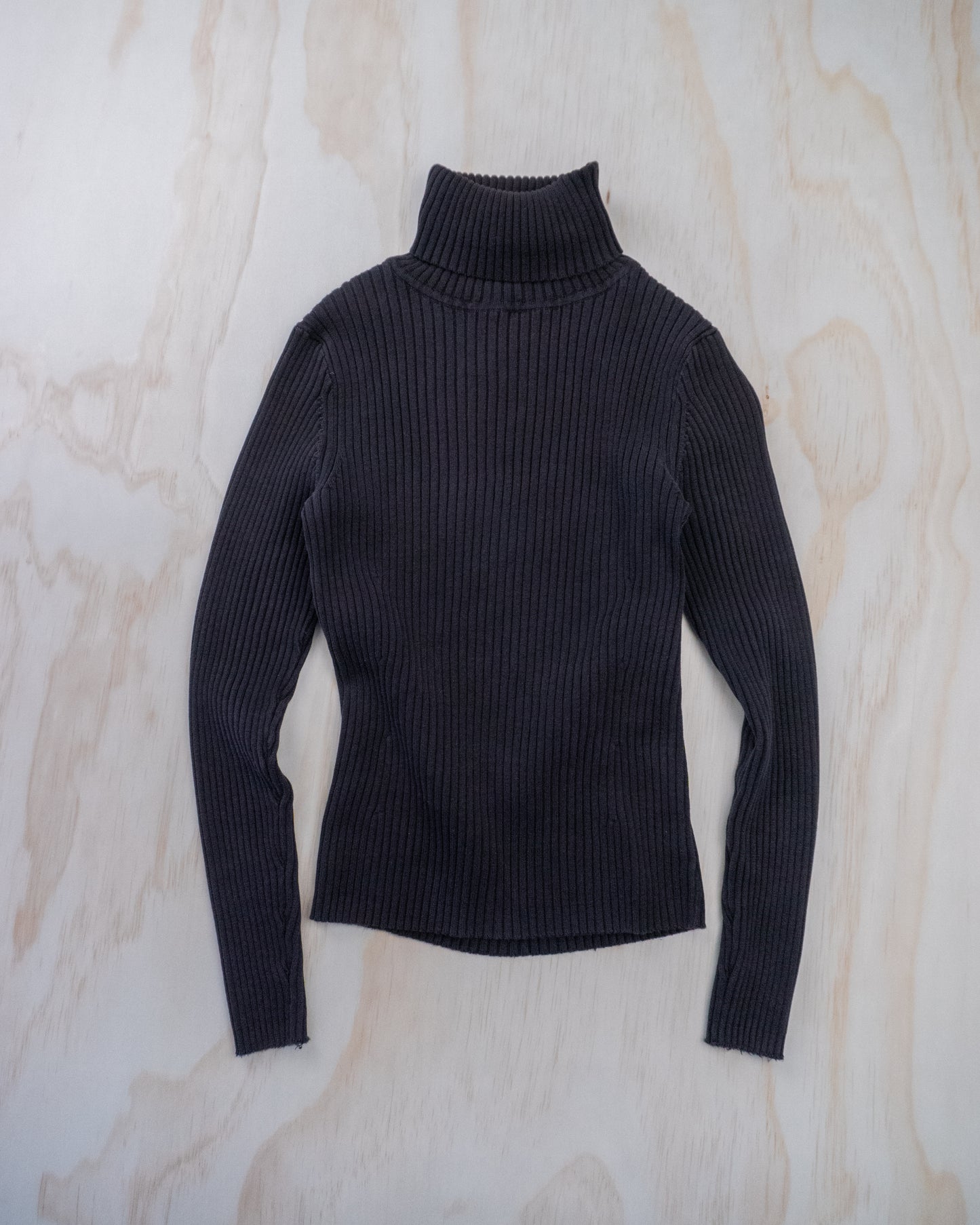 90s Thick Rib Turtleneck - S/M