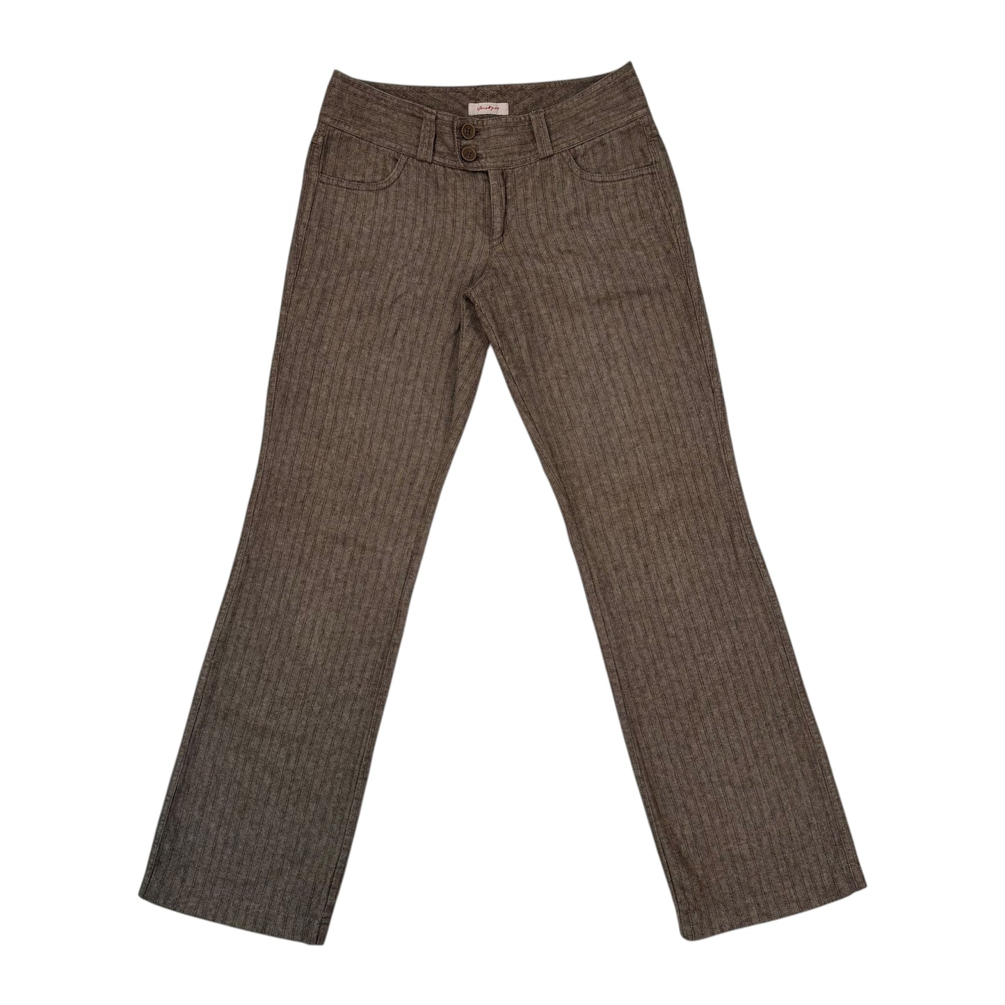2000s Cotton Stripe Pants - 26/27