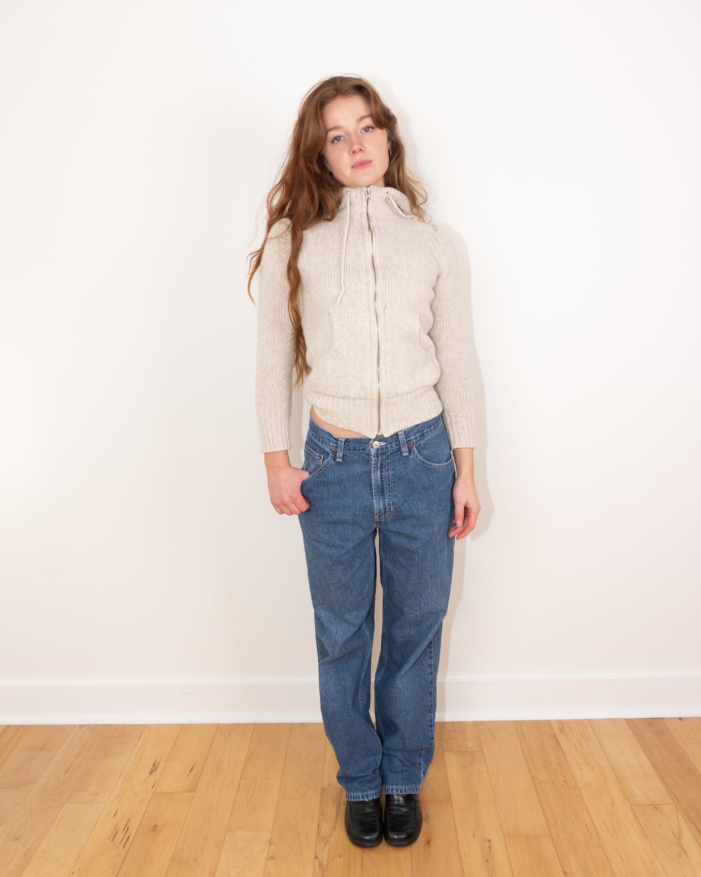 Lambs Wool Cream Sweater - XS/S