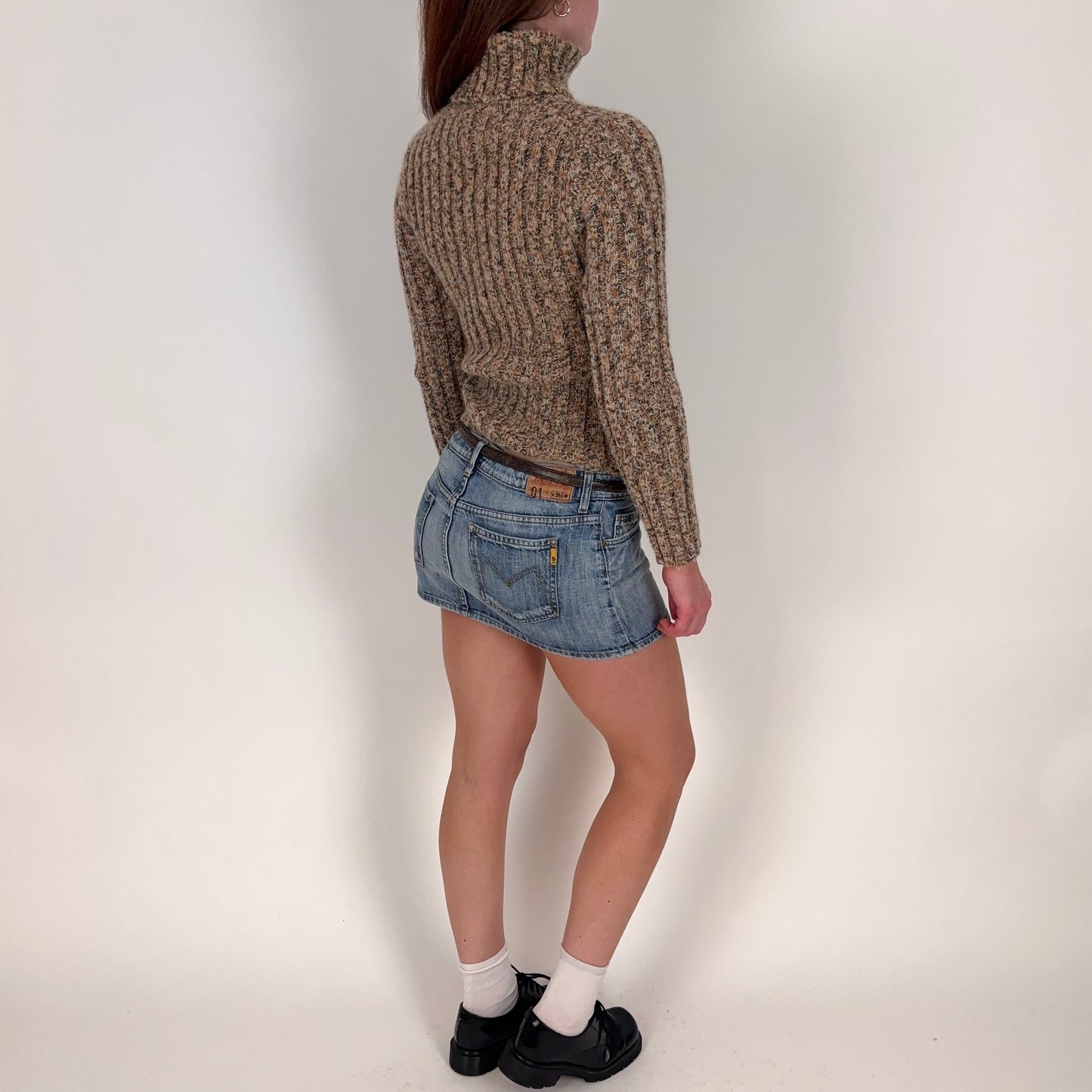 Vintage Denim Mini Skirt - 28