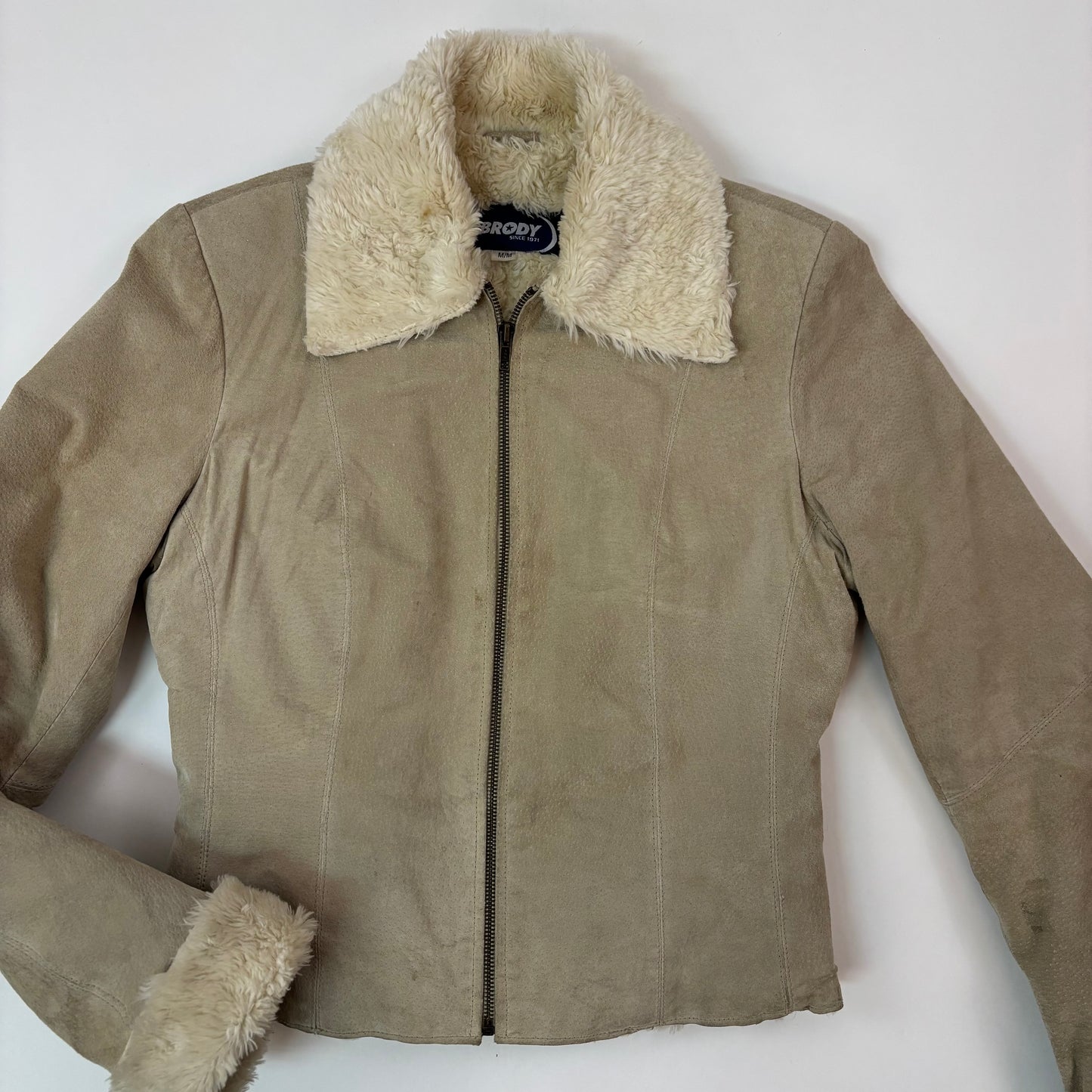 Vintage Brody Suede Leather Jacket - M