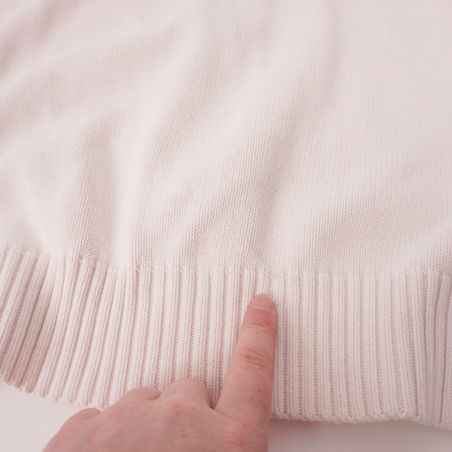 Vintage Baby Pink Knit Zip - S/M