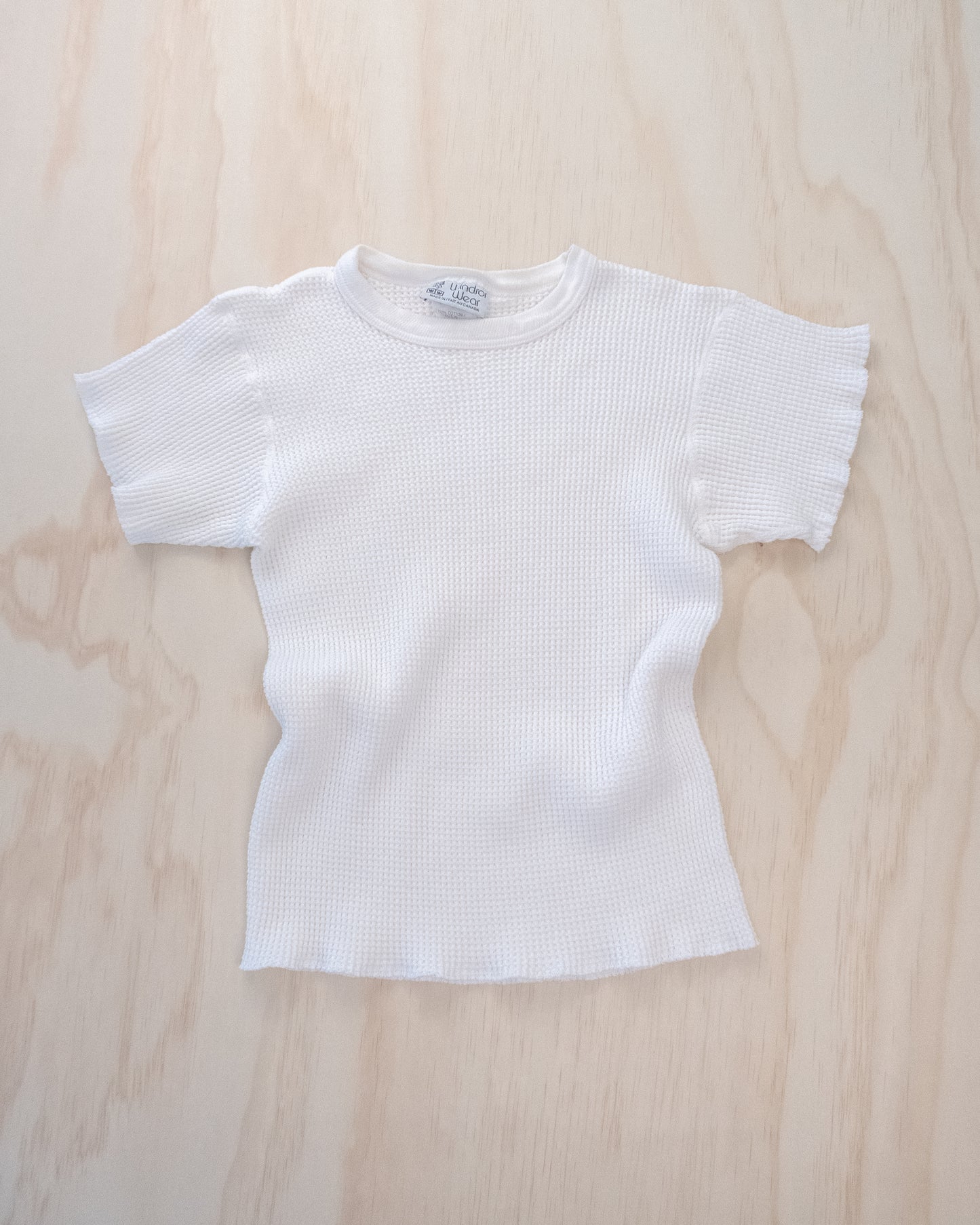 Vintage Thick Waffle Knit Tee - S/M