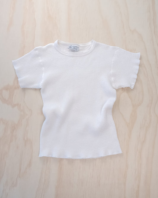 Vintage Thick Waffle Knit Tee - S/M
