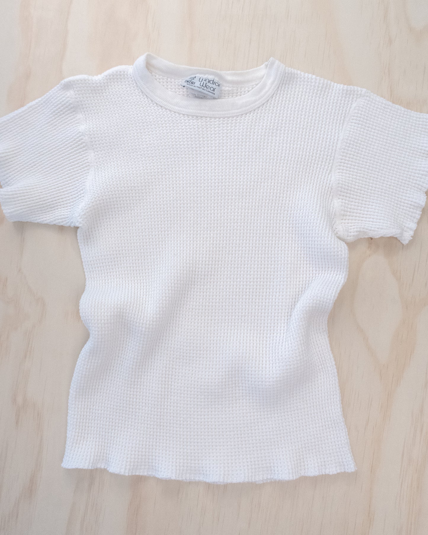 Vintage Thick Waffle Knit Tee - S/M