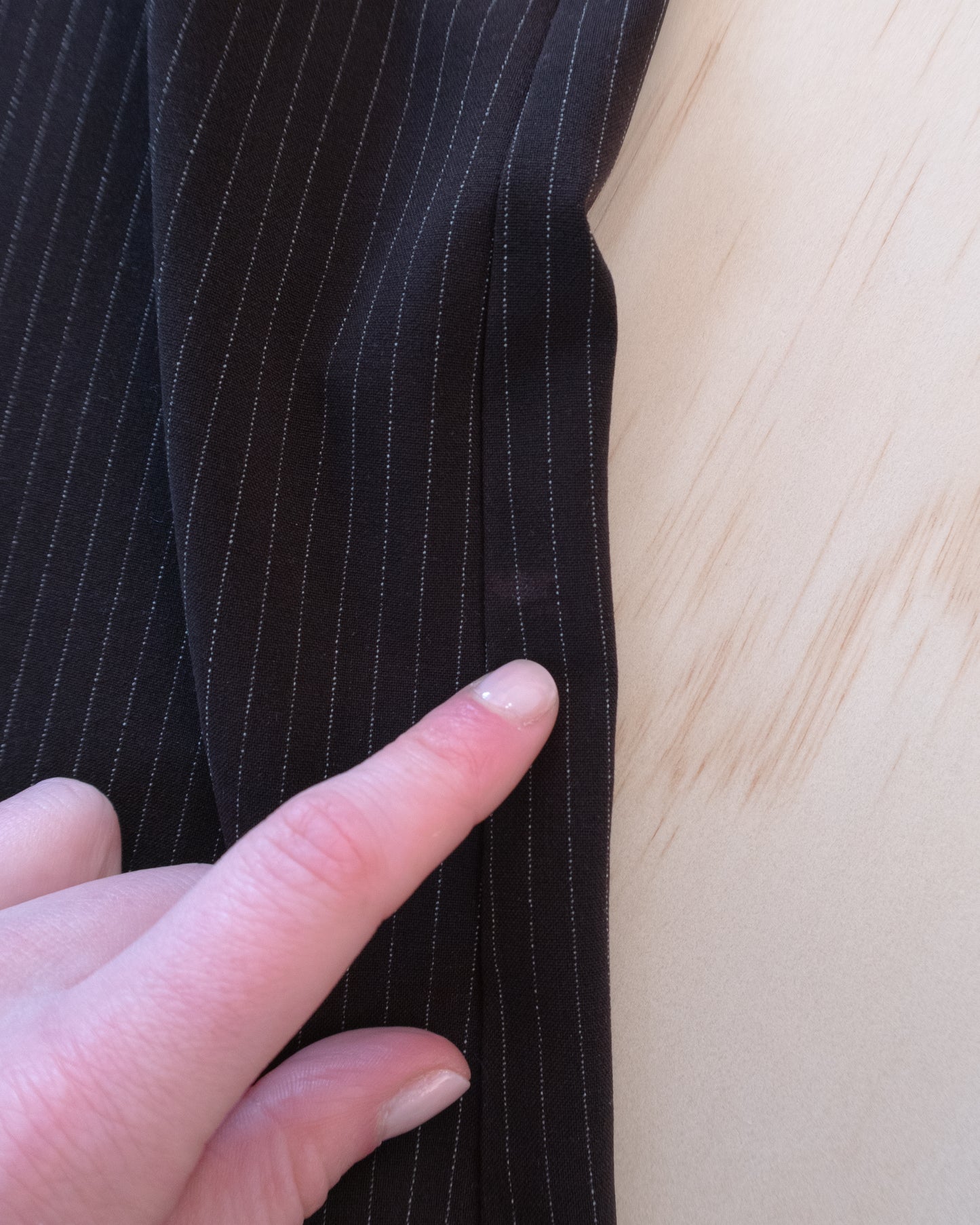 90s Brown Stripe Low Rise Pants - 25