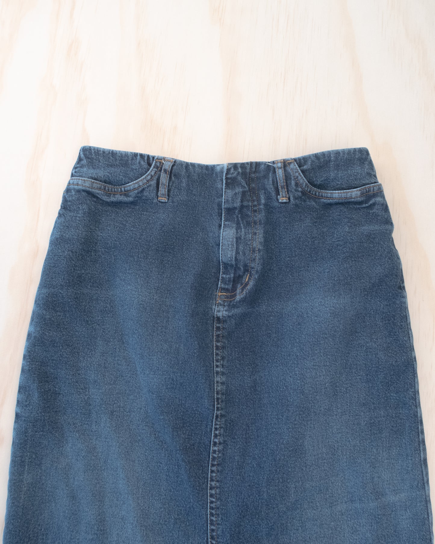 90s Long Denim Skirt - 25