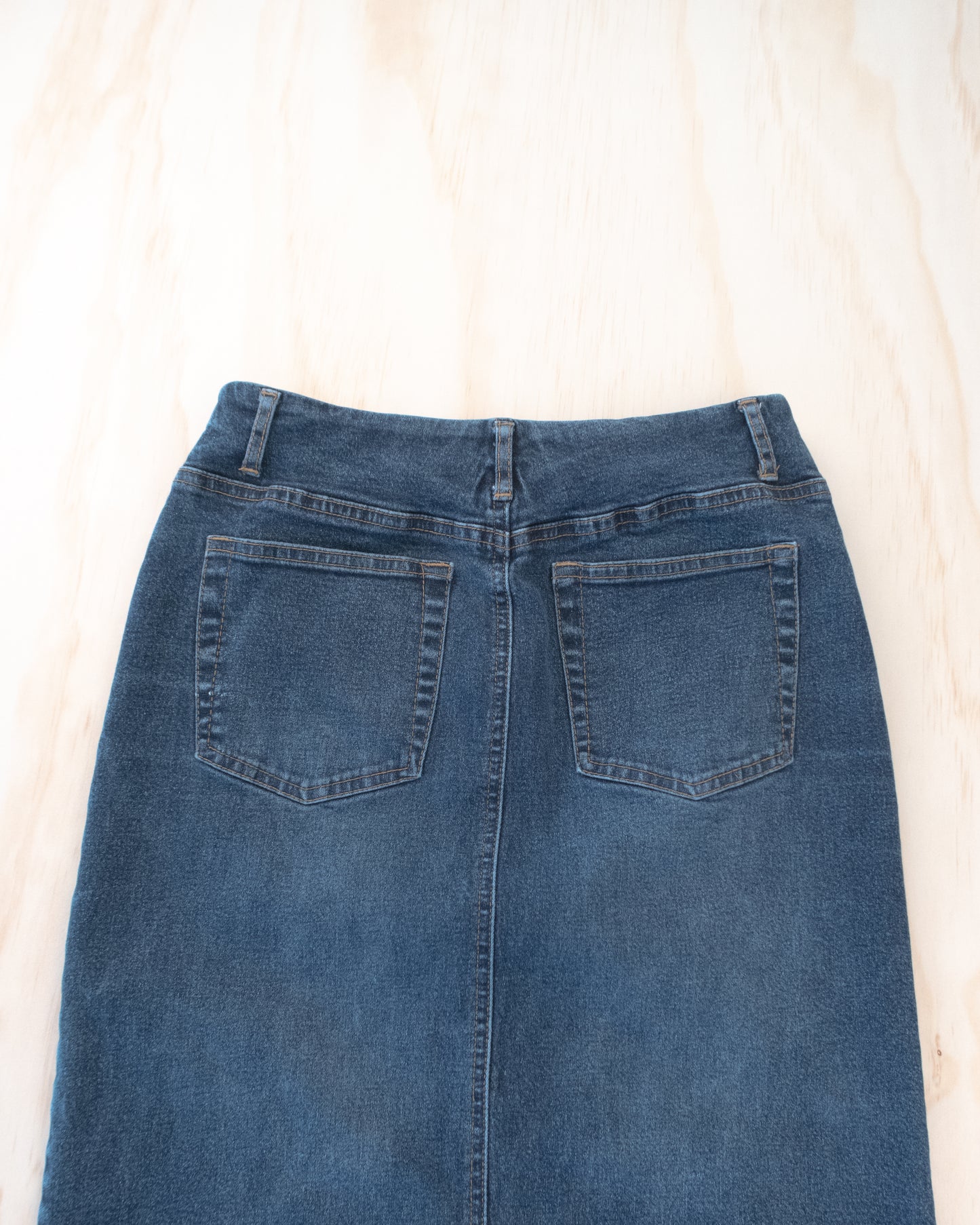 90s Long Denim Skirt - 25