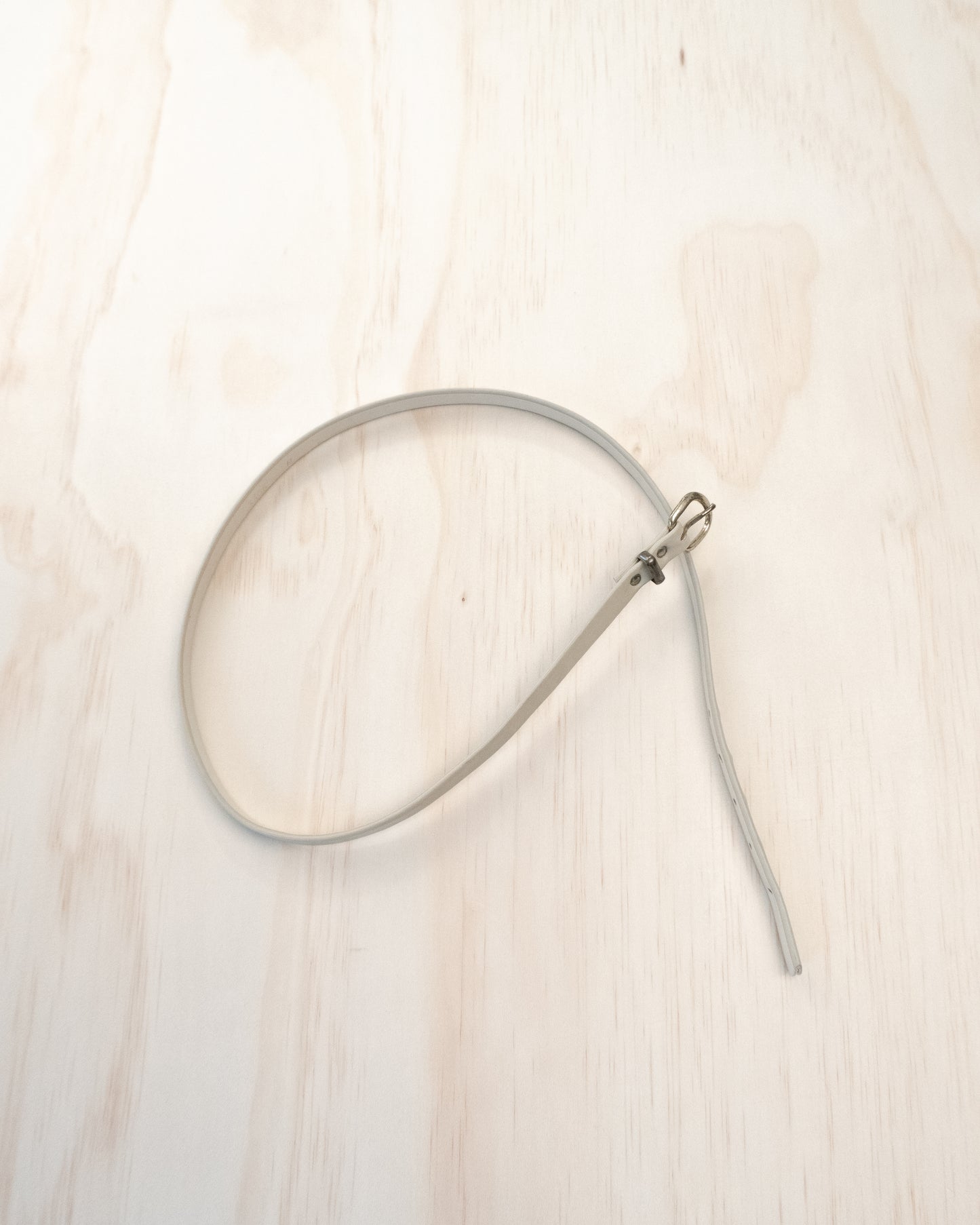 Beige Leather Belt - 25-28